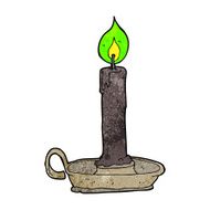cartoon burning candle N9