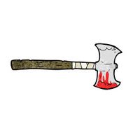 cartoon double sided axe N17