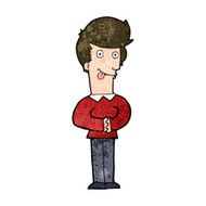 cartoon man sticking out tongue N25
