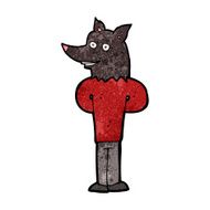 cartoon wolf man N33