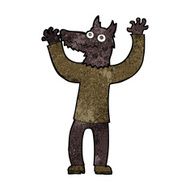 cartoon wolf man N35