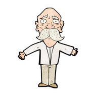 cartoon disappointed old man N7