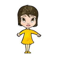 cartoon girl in dress N9