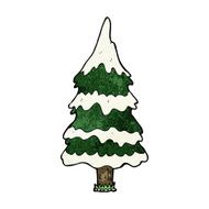 cartoon snowy tree N6