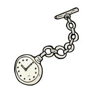 Cartoon Old Pocket Watch N10