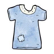 cartoon patched old tee shirt N9