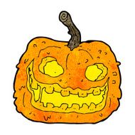 cartoon spooky pumpkin N19