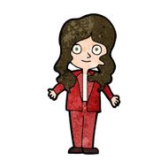 cartoon friendly business woman N8
