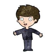 cartoon happy boy N212