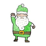 cartoon angry santa claus N17
