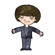 cartoon smug boy N9