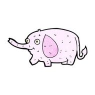 cartoon funny little elephant N5