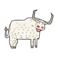 cartoon hairy cow N9