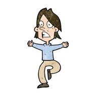 cartoon panicking man N19