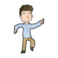 cartoon dancing man N47