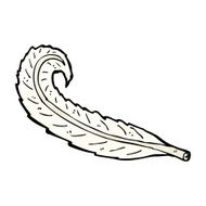Cartoon Feather N48