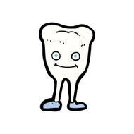 cartoon happy tooth N37