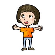 cartoon happy person N28