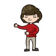 cartoon happy person N29