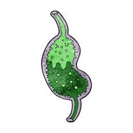 cartoon bubbling stomach N9