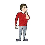 cartoon curious man N63
