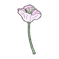 cartoon flower N381