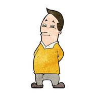 cartoon friendly man N23