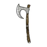 cartoon viking axe N9
