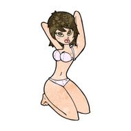 cartoon sexy woman posing N8