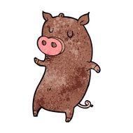 Funny cartoon pig N3