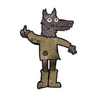 cartoon wolf man N37