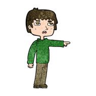 Cartoon Boy Pointing N28