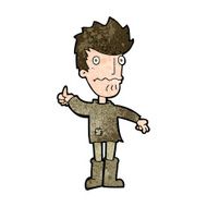 cartoon worried man giving thumbs up symbol N8