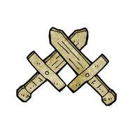 cartoon wooden swords N3