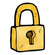 Cartoon Padlock N29