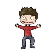 cartoon grinning boy N13