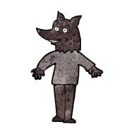 cartoon happy werewolf N5