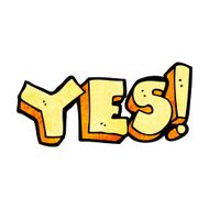 cartoon yes symbol N10