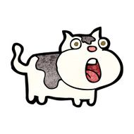 cartoon shocked cat N7