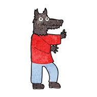 cartoon funny werewolf N12
