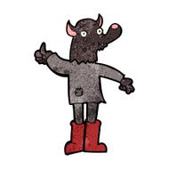 cartoon funny werewolf N14