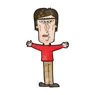 cartoon angry man N95