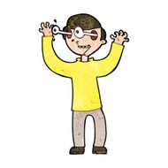 cartoon man with eyes popping out of head N9