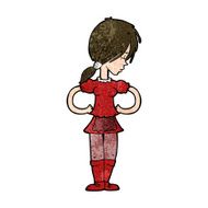 Cartoon Waitress N32
