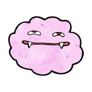 cartoon pink fluffy vampire cloud N3