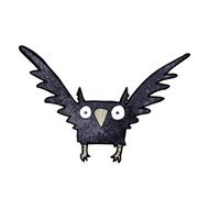 cartoon spooky bird N6