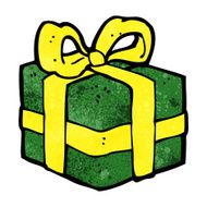 cartoon christmas present N51