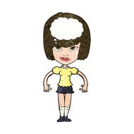 cartoon woman with idea N227