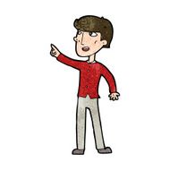 Cartoon Man Pointing N185