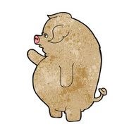 cartoon fat pig N5